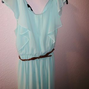 Light blue green dress